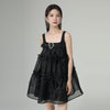 Dress Loose Slimming Pure Color Mesh Lace Skirt