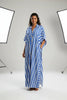 African-Inspired Striped Loose Long Dress | One Size 5 Colors