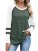 Ribbed Knit Raglan Long Sleeve T-Shirt by Simply Love