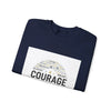 Courage wordcloud Sweatshirt | Fresh Start minimal renewal apparel by Tristan’s Treehouse