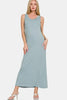 Scoop Neck Wide Strap Tank Dress For Women – Simple & Classic, Flattering Scoop Neck, Comfortable Wide Strap Design by Stevvex