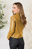 Women Classic Neck Zip-Up Jacket For Everyday Wear Elegant Girls Jacket by Stevvex