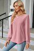 🌸 Round Neck Flounce Sleeve T-Shirt by FitiqueFit