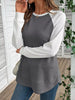 Waffle Knit Raglan Sleeve T-Shirt by Wild and Free Boutique