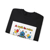 Retro Toy Robot Crewneck Sweatshirt | Throwback Kid, Primary Color Retro