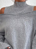 Cold Shoulder Turtleneck Sweater by Wild and Free Boutique