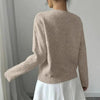 Women's Elegant Floral Sweater - Crew Neck Long Sleeve Casual Pullover by FitiqueFit