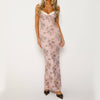 Sling Long Lace Collar Slim-fit Hip Skirt