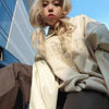 Printed Suede Baseball Jacket For Men Hip Hop Fashion Design Loose Couple Coat For Women