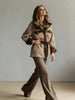 Women’s Vintage PU Leather Jacket – Lamb Fur Lined Autumn Winter Coat by FitiqueFit