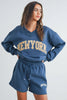 New York V-Neck Sweatshirt
