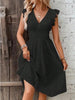 Waisted V-Neck Lace Midi Dress by FitiqueFit