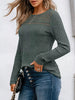 Ribbed Long Sleeve T-Shirt by Simply Love