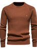 Texture Round Neck Long Sleeve Sweater