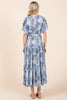 New Summer Floral Tie Waist Flutter Sleeve Tiered Dress For Women – Feminine, Elegant, Cheerful, Bohemian Chic, Flowy & Graceful by Stevvex