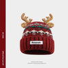 Women's Knitted Hat With Christmas Antlers Thick Warm And Adorable by My Store