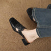 Retro Closed Toe Half Slippers | Women’s Low Heel Summer Sandals by FitiqueFit