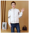 Cotton jacket with fashionable embroidered winter coat