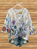 Women's Batwing-Sleeve Sweater – Hollowed-Out 3D Knitted Print Relaxed Fit by FitiqueFit