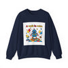 Retro Toy Robot Crewneck Sweatshirt | Throwback Kid, Primary Color Retro