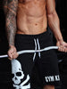 Men's Skull Drawstring Shorts