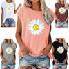 Women's Off-Shoulder Printed Top – Loose Fit Short Sleeve Cotton Pullover by FitiqueFit