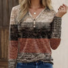 Women's Pullover Color Block Casual Long Sleeved T-shirt by FitiqueFit
