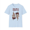 "Pass Me a Fridge Cig" Funny Graphic T-Shirt - Playful Retro Lifestyle Parody Tee by Dog Mom Hat