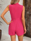 Mock Neck Sleeveless Romper