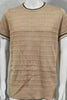 Men's Plus Size Texture Round Neck Contrast Trim T-Shirt