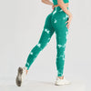 Women's Seamless Tie-Dye Yoga Pants – Knitted High-Waist Leggings by FitiqueFit