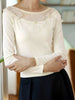 Floral Applique Long Sleeve T-Shirt by Simply Love