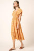 New Summer Flower Print Flutter Sleeve Smocked Midi Dress For Women – Fluttering, Trendy, Romantic and Feminine Style by Stevvex