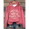Women’s Printed Hooded Long Sleeve Pullover Sweatshirt by FitiqueFit