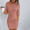 Women's Fuzzy Hoodie Dress by FitiqueFit