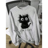 Women's Cute Kitten Graphic Sweatshirt by FitiqueFit