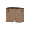 Women's Low-Rise Straight-Leg Corduroy Shorts by FitiqueFit