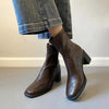 Stretch Retro Chunky Heels Commuter Boots — High Heel Style by FitiqueFit