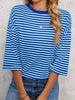 Striped Back Bow Tie T-Shirt by Simply Love