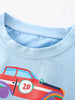 Children's Car Print Crew Neck Short Sleeve T-Shirt by Simply Love