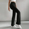 Solid Rib-Knit Pull-On Jogger Pants for Women by FitiqueFit