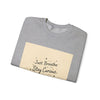 Just Breathe Stay Curious Create Joy Sweatshirt | Messy Handwritten Typography, Doodle Text Design by Tristan’s Treehouse