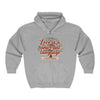Love Vibes Zip Hoodie —Tristan’s Treehouse Rustic Lakeside Circle Illustration by Tristan’s Treehouse