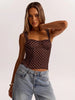 Women’s Polka Dot Underwire Camisole – Party & Date Night Top by FitiqueFit