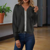 Women’s Jacquard Baseball-Collar Jacket by FitiqueFit