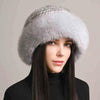 Women’s Mink Hair Winter Hat – Braided Fur Warm Elegant Beanie by FitiqueFit