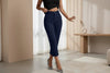Women's High-Waisted Straight-Leg Pants – Drapey Cropped Fit by FitiqueFit
