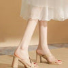 Open-Toe Chunky Heel Sandals – Bold & Trendy Summer Staple by FitiqueFit