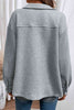 Comfortable Button-Down Collared Jacket Classic Lightweight Classic Design With Pockets by Stevvex
