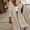 Women's Textured Hooded Longline Jacket by FitiqueFit
